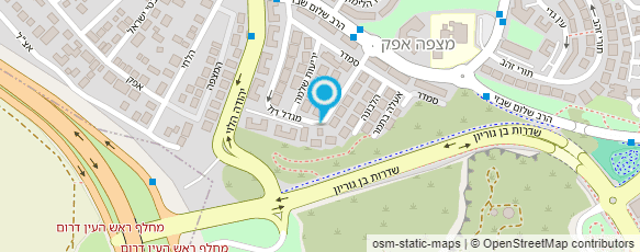 מפת הגעה אל טכנו בן - תיקונים