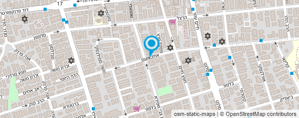 מפת הגעה אל דוד - עיצוב שיער