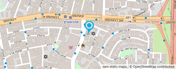 מפת הגעה אל בן חורין אלכסנדרוביץ