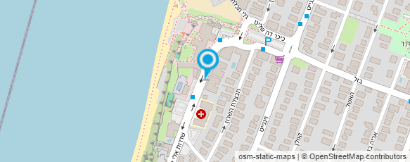 מפת הגעה אל איגוד הגלישה המקצוענים בישראל