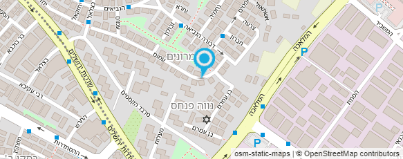 מפת הגעה אל טלי סוברה שרותי הנח"ש