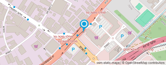 מפת הגעה אל מחסני תאורה