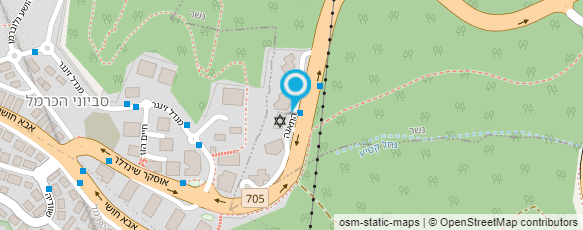 מפת הגעה אל חיה נפת-לי אמנית זכוכית