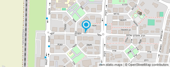 מפת הגעה אל מרכז יסעור