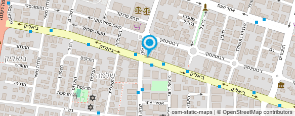 מפת הגעה אל טיפת חלב ביאליק