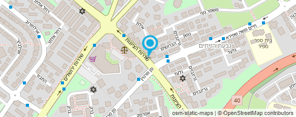 מפת הגעה אל בית המשפט המחוזי