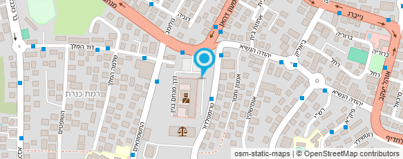 מפת הגעה אל בית משפט השלום