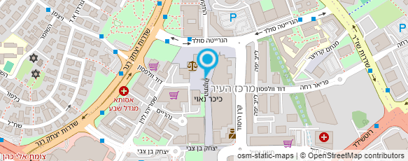 מפת הגעה אל בית משפט לנוער