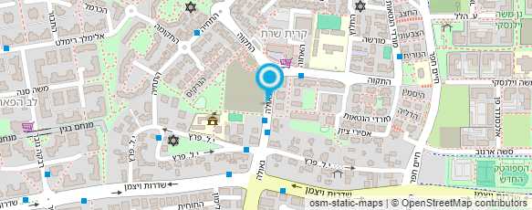 מפת הגעה אל מוניות בשרונה