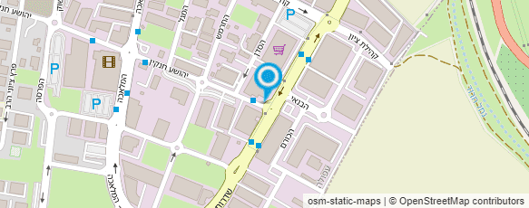 מפת הגעה אל ביה"ס לאיפור מיכל רווח