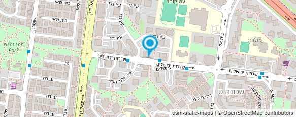 מפת הגעה אל יורם ארז מורה לנהיגה