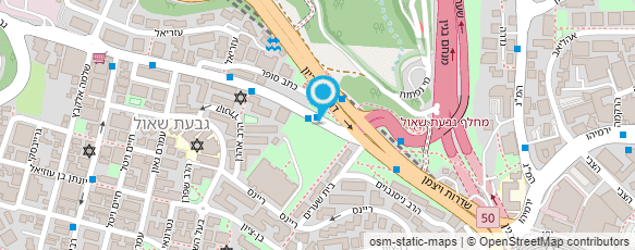 מפת הגעה אל משטחי ירושלים