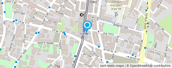 מפת הגעה אל יורם נידם-אדריכלות ועיצוב