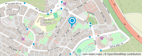 מפת הגעה אל מיגון וביטחון