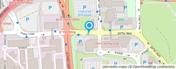 מפת הגעה אל מרכז קסטרא חיפה-הנהלה