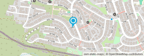 מפת הגעה אל קליניקת גן עדן מקדם