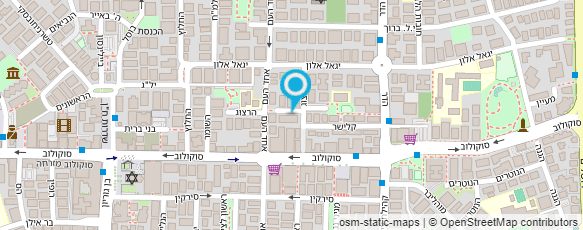 מפת הגעה אל בי.די סטודיו עוזי בן-דוד