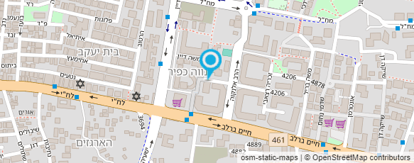 מפת הגעה אל מוניות יצחק