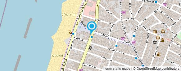 מפת הגעה אל דירות חוף תל אביב
