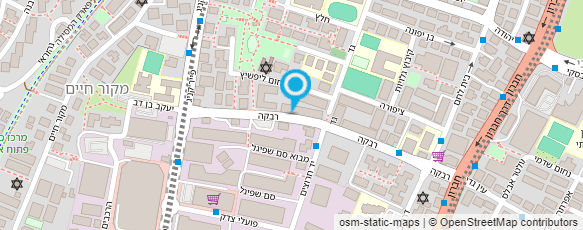 מפת הגעה אל א.א גלי ירושלים