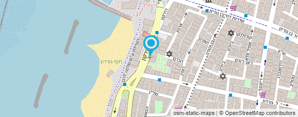 מפת הגעה אל גן על הים מפת הגעה אל גן על הים