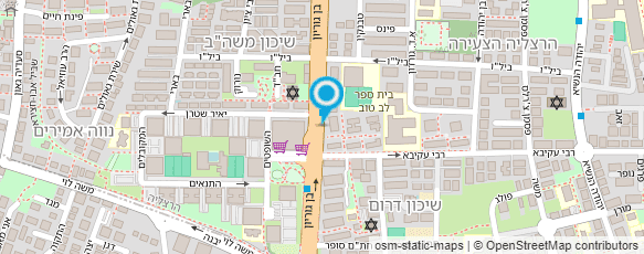 מפת הגעה אל קפריצ'ו דיזיין - היתרי בנייה