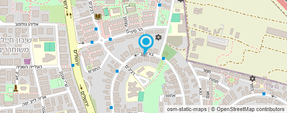 מפת הגעה אל בית וגן - עדנה ואוסי