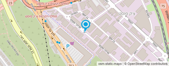 מפת הגעה אל הובלות יוסי והובלות קטנות