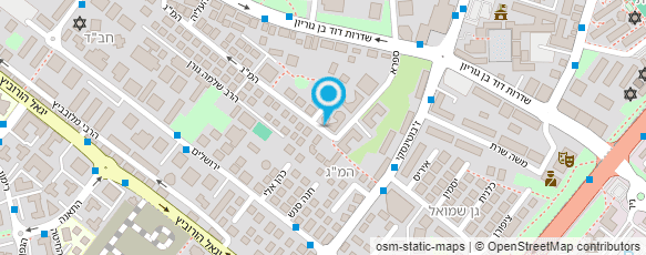 מפת הגעה אל י.מ קבלני בניין