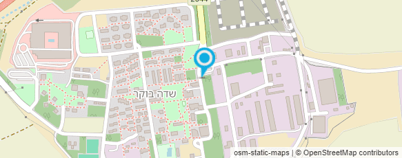 מפת הגעה אל עפרוני - לינה קבוצתית