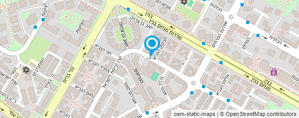 מפת הגעה אל בית ספר ממ"ד אריאל