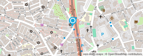 מפת הגעה אל המרכז לגרפולוגיה שימושית