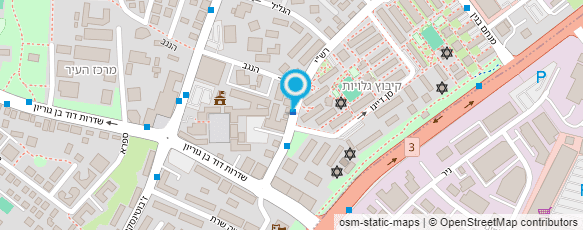 מפת הגעה אל מכבסת העיר