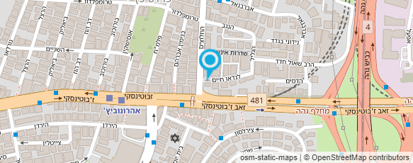 מפת הגעה אל קייטרינג דוד אליזבט