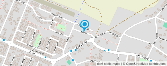 מפת הגעה אל גינון יוגב