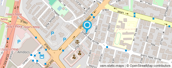 מפת הגעה אל עו"ד אהרוני דורון