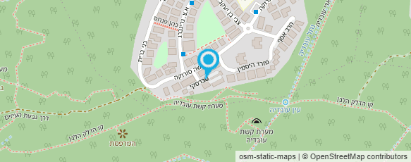 מפת הגעה אל הגן של עירית