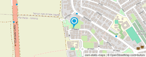 מפת הגעה אל ענת קאופמן-תכנון נוף