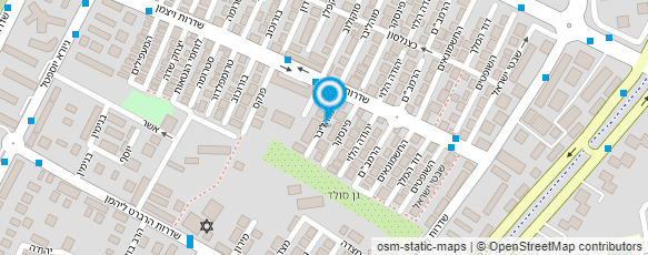 מפת הגעה אל גן שרה מכל הלב