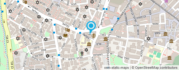 מפת הגעה אל קפה בצלאל