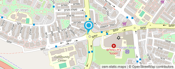 מפת הגעה אל מתנ"ס שחמון