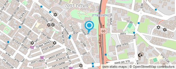 מפת הגעה אל בשן הרב עזריאל