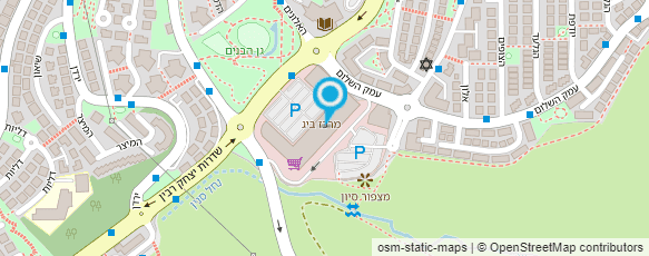 מפת הגעה אל אמריקן פיצה יקנעם עילית