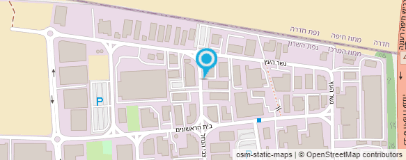 מפת הגעה אל המצבעות המאוחדות נתניה בע"מ