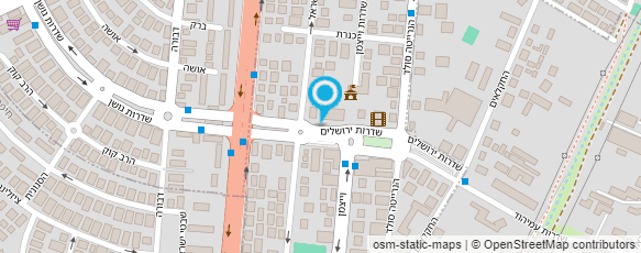 מפת הגעה אל מט''ב השירות לאומנה