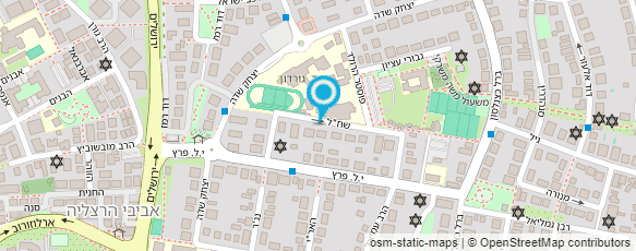 מפת הגעה אל אודיו אקוסטיקס-מקרנים ומסכים