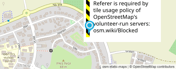 מפת הגעה אל עירית הנסון - עיצוב גרפי