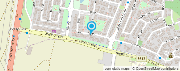 מפת הגעה אל גן חצב