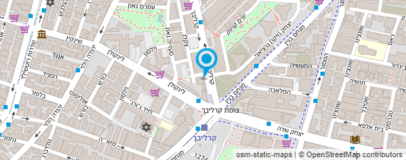 מפת הגעה אל המושבה - פלאפל 4 טעמים