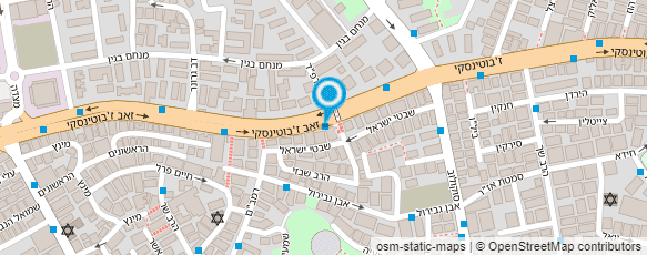 מפת הגעה אל בזאר ז'בוטינסקי